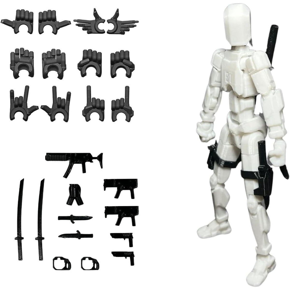 Pre-Assembly 3D Printed 5.54'' Stick 13 Action Figure, Multi-Jointed Tian13, Articulated T13 Desktop Decoration,12 In 1 D13 Accessories, Best Birthday Festival Gift,Does not Apply