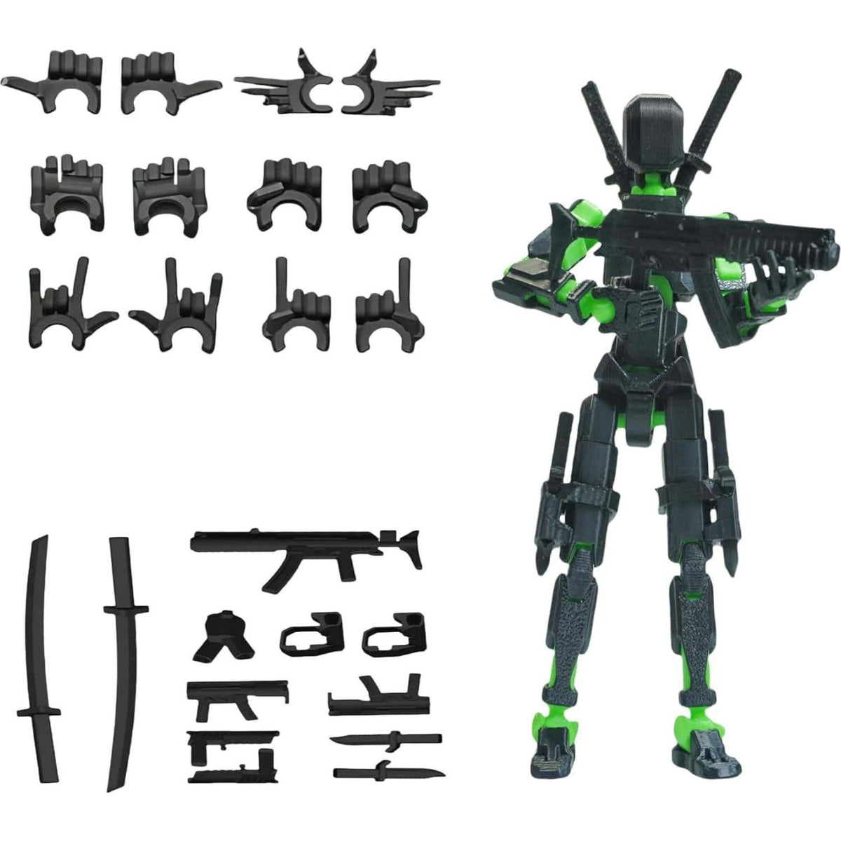 Pre-Assembly 3D Printed 5.54'' Stick 13 Action Figure, Multi-Jointed Tian13, Articulated T13 Desktop Decoration,12 In 1 D13 Accessories, Best Birthday Festival Gift,Does not Apply