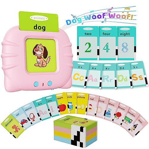 Aullsaty Talking Flash Cards, 248 Sight Words, Montessori Toys for Ages 1–6, Autism Sensory Learning Gift for Kids & Speech Therapy