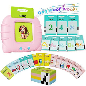 Aullsaty Talking Flash Cards, 248 Sight Words, Montessori Toys for Ages 1–6, Autism Sensory Learning Gift for Kids & Speech Therapy