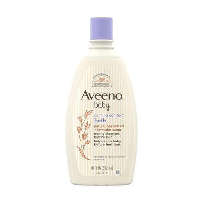 Aveeno Baby Calming Comfort Natural Oat Extract + Lavender Scent Bath Body Wash,381371019427