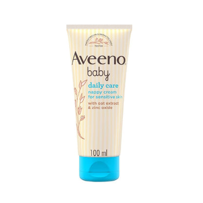 Aveeno Baby Daily Care Oat Extract & Zinc Oxide Nappy Cream For Sensitive Skin 100ml