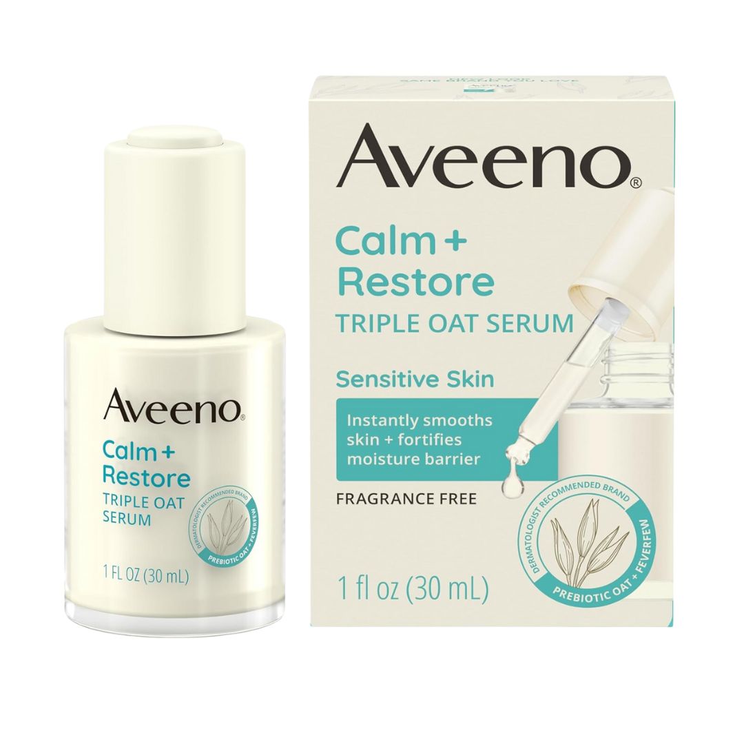 Aveeno Calm + Restore Triple Oat Face Serum For Sensitive Skin 30ml,381371191833