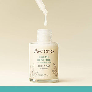 Aveeno Calm + Restore Triple Oat Face Serum For Sensitive Skin 30ml