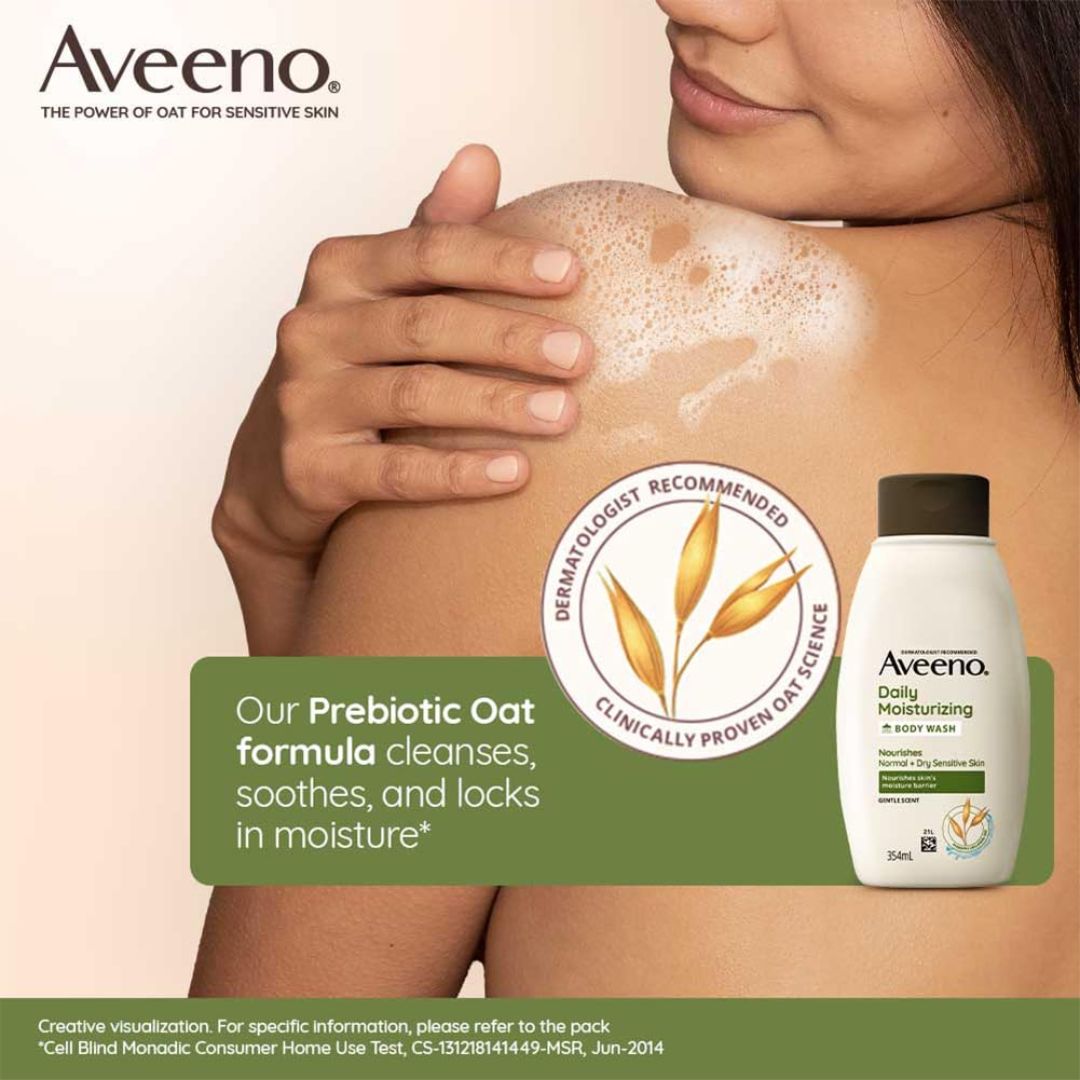 Aveeno Daily Moisturizing Lightly Scented Body Wash Nourishes Dry Skin,381371177516