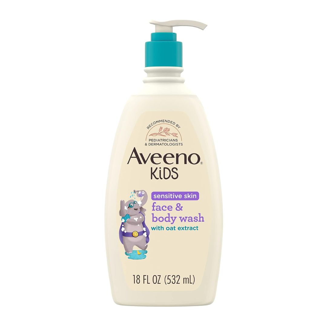 Aveeno Kids Sensitive Skin Oat Extract Face & Body Wash 532ml