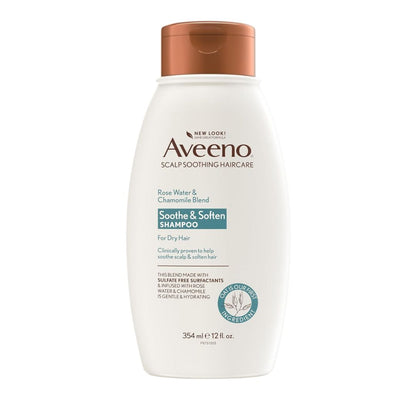 Aveeno Rose Water & Chamomile Blend Soothe & Soften Shampoo & Conditioner 354ml