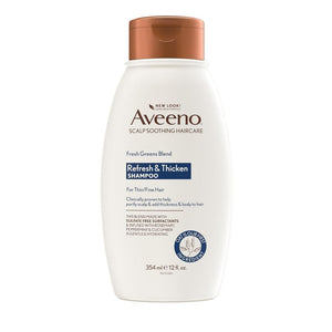 Aveeno Fresh Greens Blend Refresh & Thicken Shampoo & Conditioner 354ml