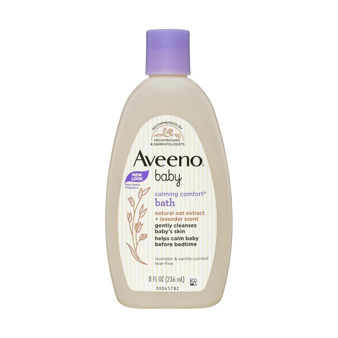 Aveeno Baby Calming Comfort Natural Oat Extract + Lavender Scent Bath Body Wash