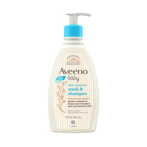 Aveeno Baby Daily Moisture Natural Oat Extract Body Wash & Shampoo