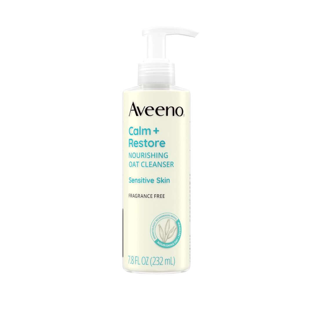 Aveeno Calm + Restore Nourishing Oat Cleanser For Sensitive Skin 232ml