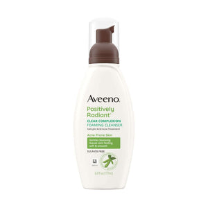 Aveeno Positively Radiant Clear Complexion Foaming Cleanser For Acne Prone Skin 177ml,381370036913