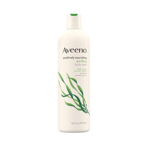 Aveeno Positively Nourishing Seaweed + Oatmeal Purifying Body Wash 473ml,381371155736