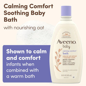 Aveeno Baby Calming Comfort Bath With Relaxing Lavender And Vanilla Scents, Hypoallergenic And Tear-Free Formula, Paraben- And Phthalate-Free, 18 Fl Oz (Pack Of 1),