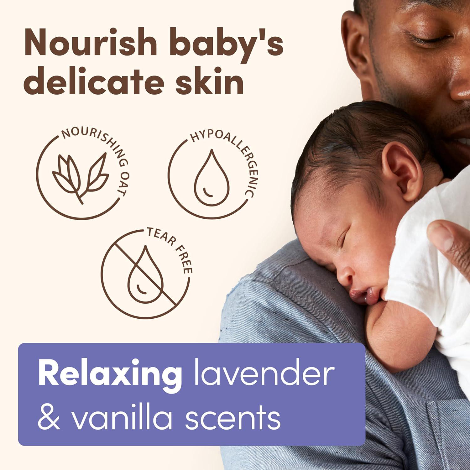 Aveeno Baby Calming Comfort Bath With Relaxing Lavender And Vanilla Scents, Hypoallergenic And Tear-Free Formula, Paraben- And Phthalate-Free, 18 Fl Oz (Pack Of 1),