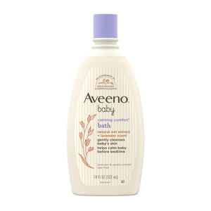 Aveeno Baby Calming Comfort Bath With Relaxing Lavender And Vanilla Scents, Hypoallergenic And Tear-Free Formula, Paraben- And Phthalate-Free, 18 Fl Oz (Pack Of 1),