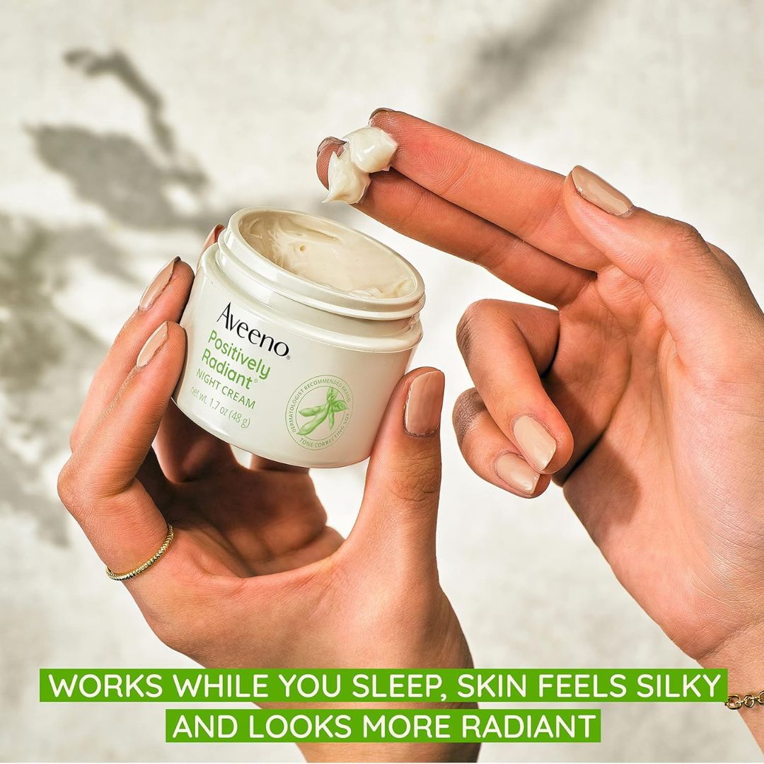 Aveeno Positively Radiant Niacinamide Night Cream 48g,381371162499