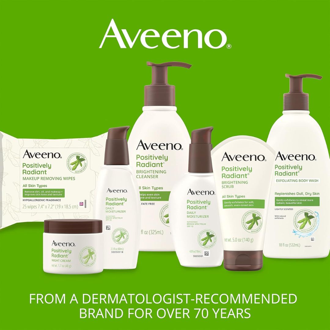 Aveeno Positively Radiant Niacinamide Night Cream 48g,381371162499