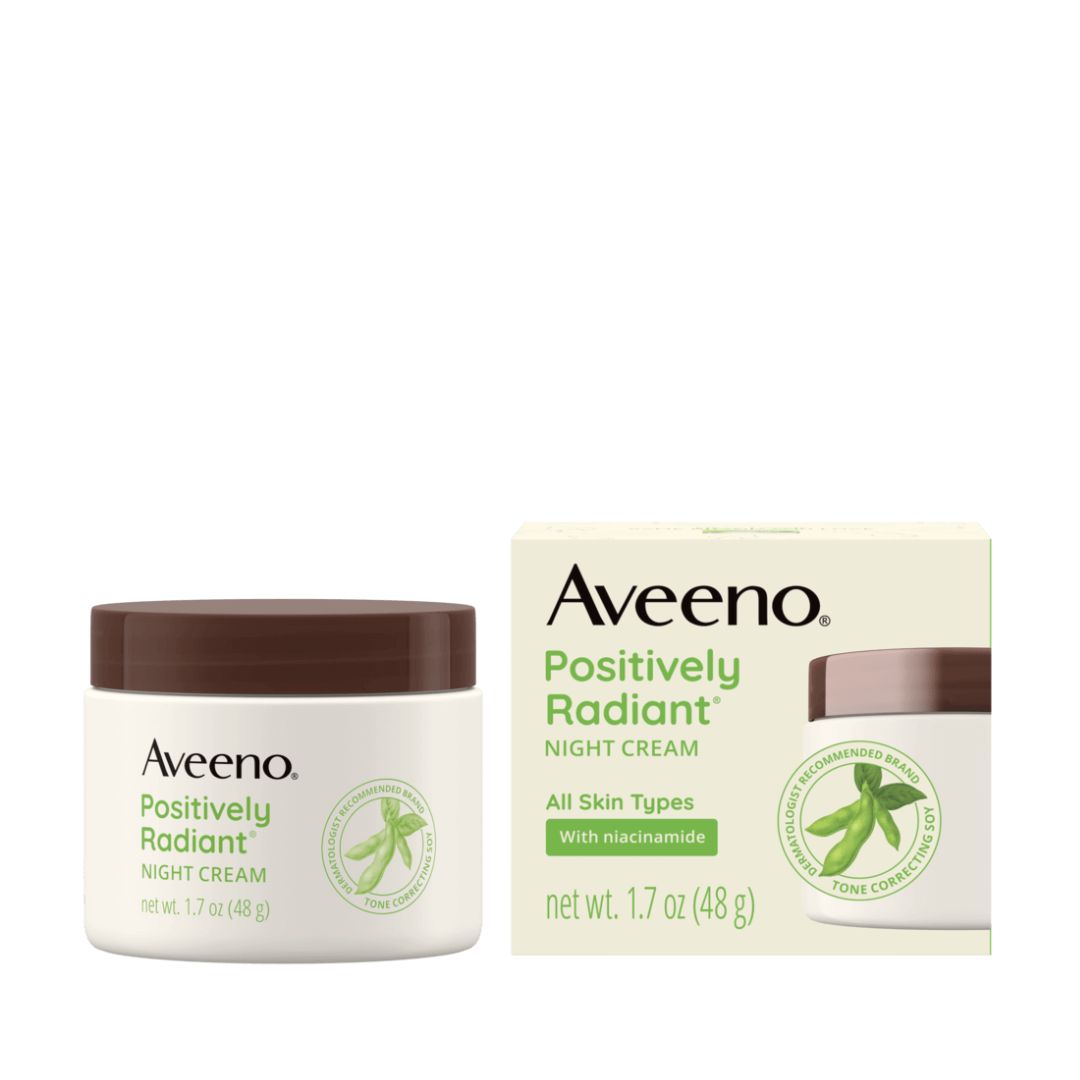 Aveeno Positively Radiant Niacinamide Night Cream 48g,381371162499