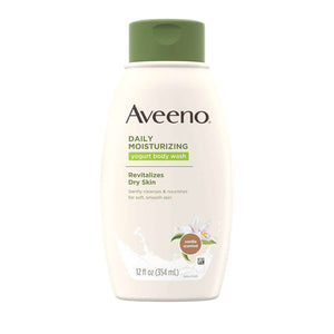 Aveeno Daily Moisturizing Vanilla Scented Yogurt Body Wash Revitalizes Dry Skin 354ml,381371168255