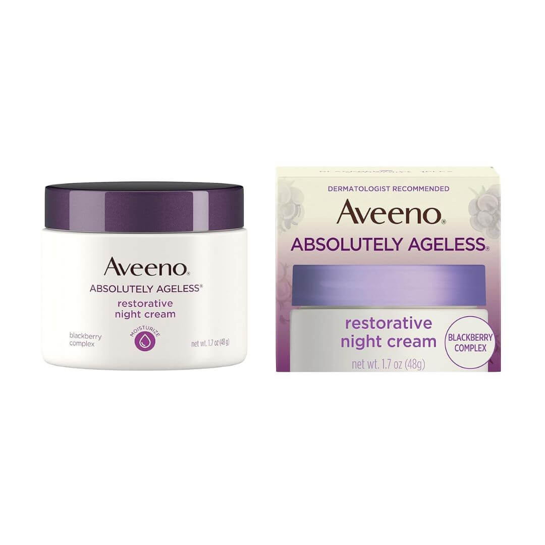 Aveeno Absolutely Ageless Blackberry Complex Restorative Night Cream 48g