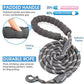 BAAPET Dog Leash 5ft with Padded Handle Reflective Threads for Small to Large Dogs Black