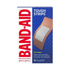 Band-Aid Brand Tough Strips Adhesive Bandages 10 Count