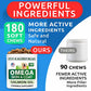 Bark&Spark Omega 3 Fish Oil Treats for Dogs, Allergy & Itch Relief, 180 Chews, Salmon Flavor