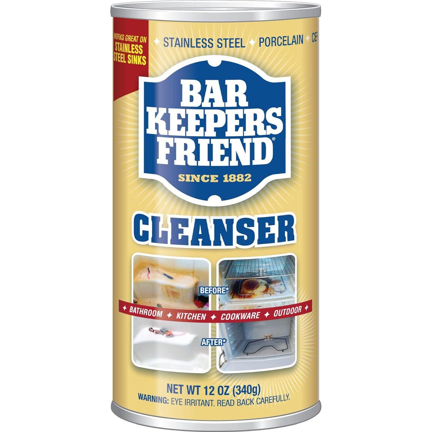 BAR KEEPERS FRIEND Powdered Cleanser 12-Ounces (1-Pack)'],