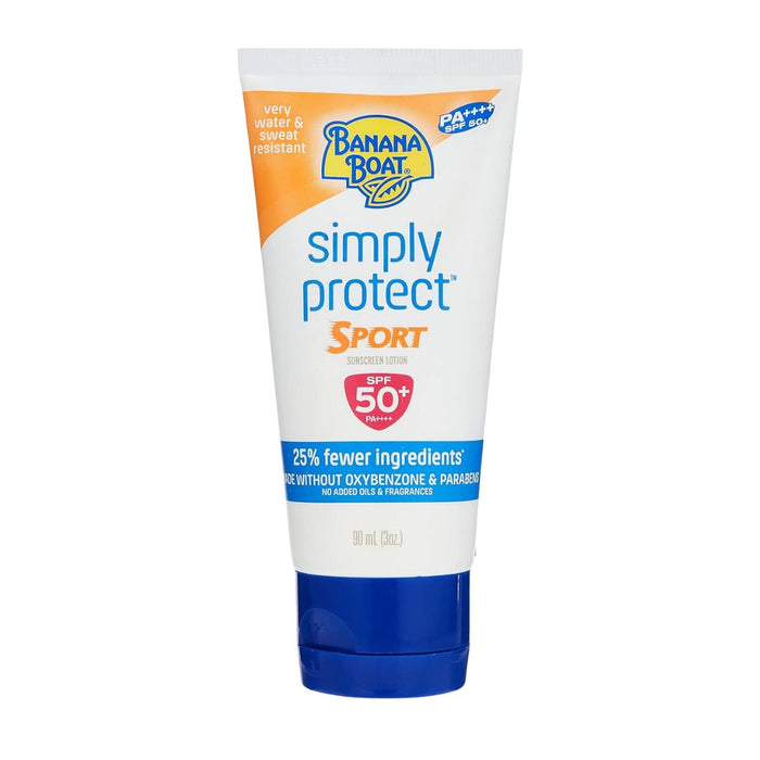 Banana Boat Simply Protect Sport SPF 50+ PA++++ Sunscreen Lotion 90ml,079656631074