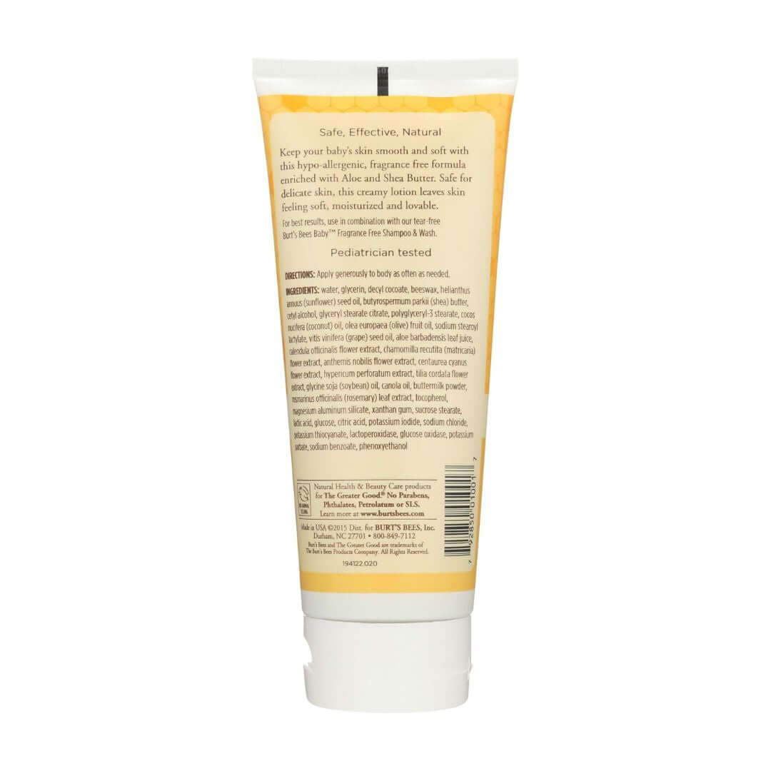 Burt's Bees Baby Fragrance Free Nourishing Body Lotion 170g,792850010017