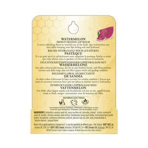 Burt's Bees Watermelon Pasteque Moisturizing Lip Balm 4.25g,792850906808