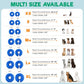 Bencmate Inflatable Recovery Collar for Dogs & Cats, Large, Blue, Soft Protective Cone, Doesn’t Block Vision