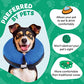 Bencmate Inflatable Recovery Collar for Dogs & Cats, Large, Blue, Soft Protective Cone, Doesn’t Block Vision