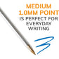 BIC Cristal Xtra Smooth Ballpoint Pen, Medium Point (1.0mm), Blue, 10-Count,