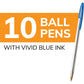 BIC Cristal Xtra Smooth Ballpoint Pen, Medium Point (1.0mm), Blue, 10-Count,