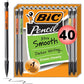 BIC Xtra Smooth Mechanical Pencils with Erasers, Bright Edition, Medium Point 07mm, 40-Count Pack, Bulk Pencils for School & Office Supplies
