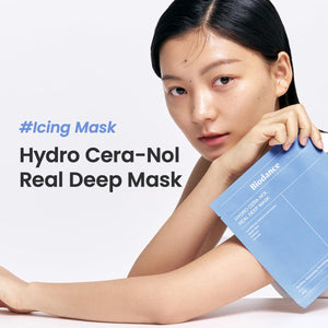 BIODANCE BIODANCE Hydro Cera-nol Real Deep Mask, Overnight Hydrogel Mask, Soothing, Moisturizing, Nourishing, 1.19oz(34g) X 4ea