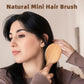 BLACK EGG Hair Brush Mini Boar Bristle Hairbrush For Thick Curly Thin Long Short Wet Or Dry Hair Detangle Massage Add Shine,