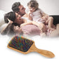 BLACK EGG Paddle Detangling Hair Brush For Women Girls, Rainbow Nylon Brush For Thick Thin Curly Hair, Includes Wooden Detangler Comb And 3 Hair Ties,