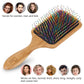 BLACK EGG Paddle Detangling Hair Brush For Women Girls, Rainbow Nylon Brush For Thick Thin Curly Hair, Includes Wooden Detangler Comb And 3 Hair Ties,