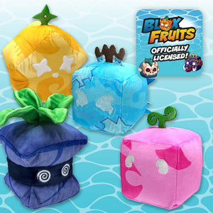 BLOX Fruits - Mystery Fruit Collectible Plush 2-Pack (4 Tall, Series 1) [Includes DLC, Officially Licensed], Mixed, CP3310-2PK,