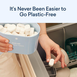 BLUELAND BLUELAND Plastic-Free Dishwasher Detergent Tablets, 120 Count, Unscented