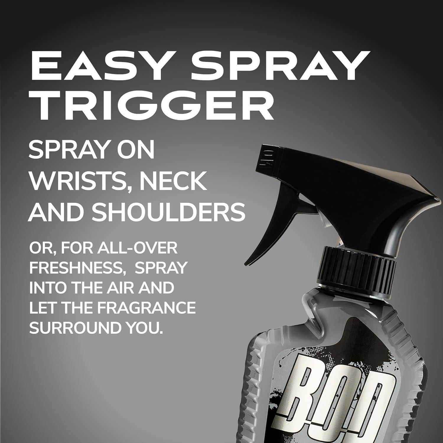 BOD Man Fragrance Body Spray, Liquid Titanium, 8 Fl Oz,