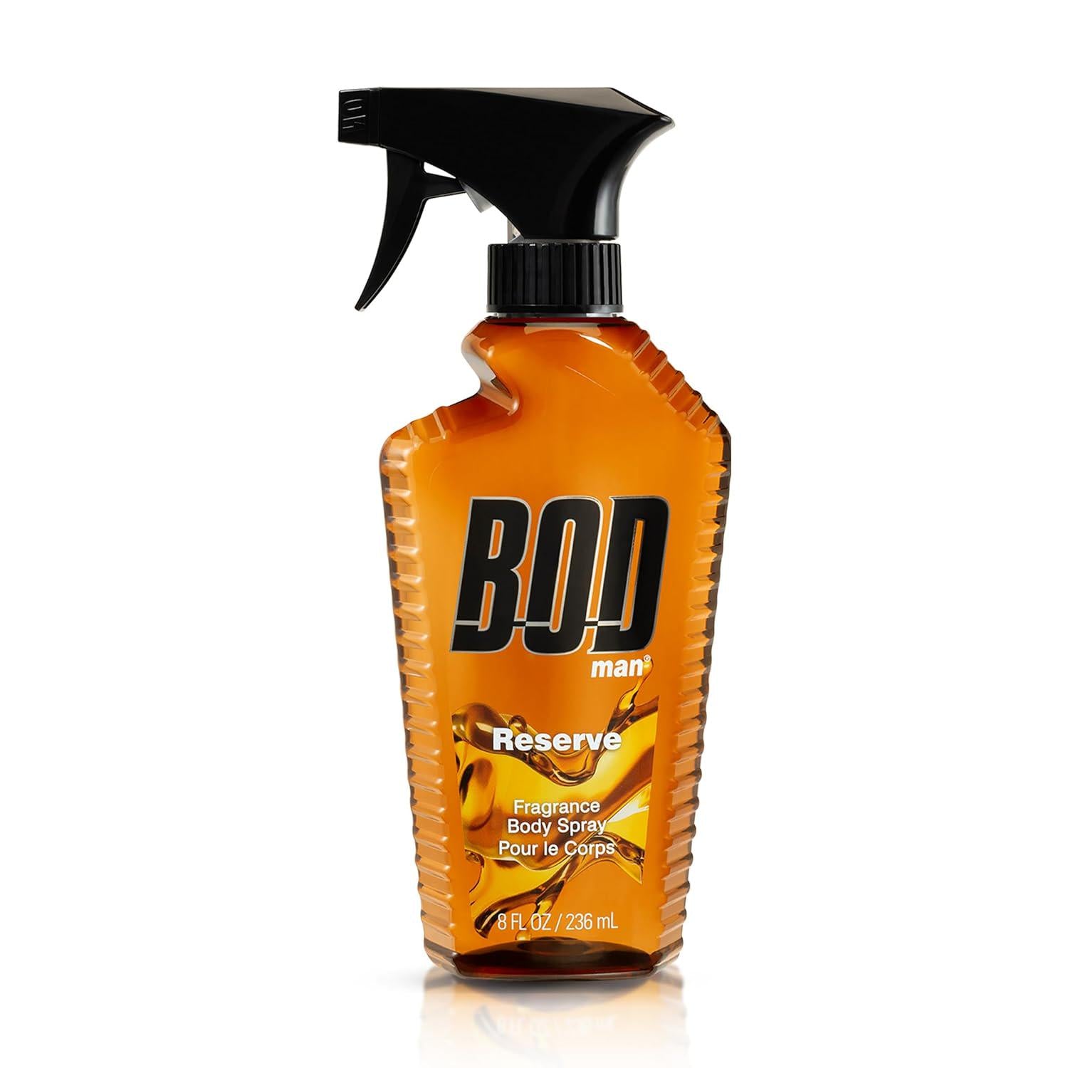 BOD Man Fragrance Body Spray, Reserve, 8 Fl Oz,