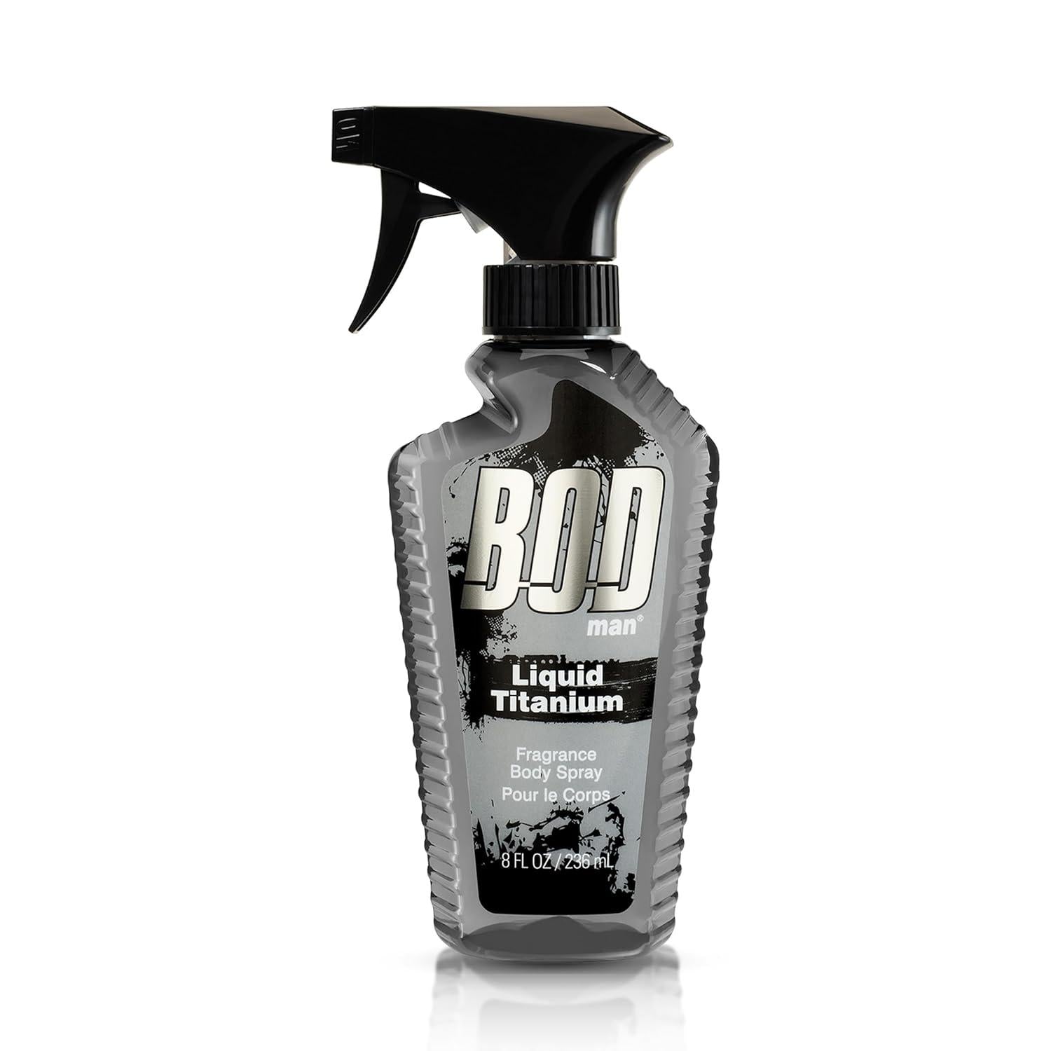 BOD Man Fragrance Body Spray, Liquid Titanium, 8 Fl Oz,