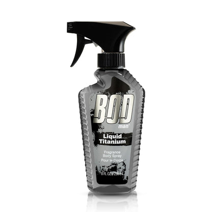BOD Man Fragrance Body Spray, Liquid Titanium, 8 Fl Oz,