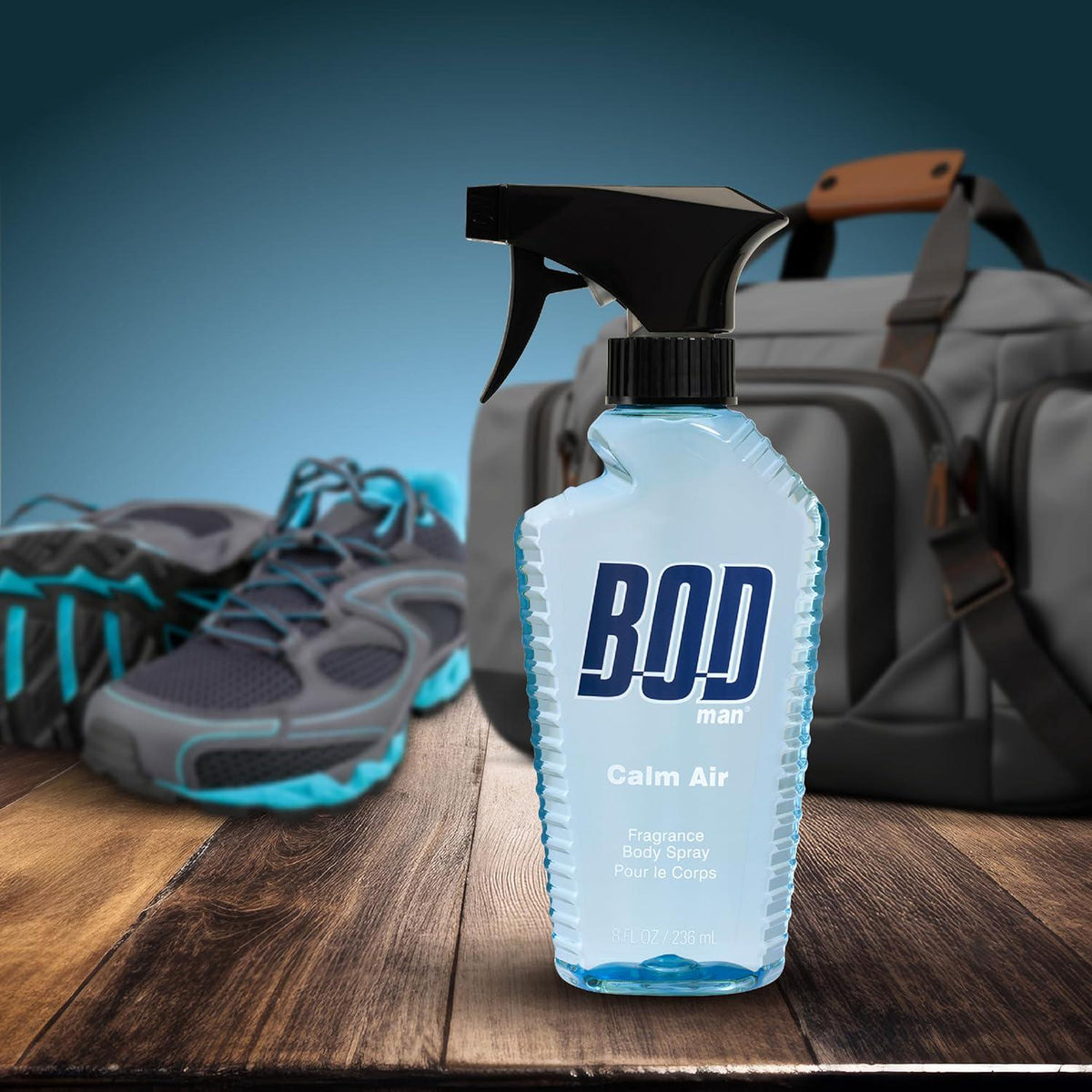 BOD Man Fragrance Body Spray, Calm Air, 8 Fl Oz,