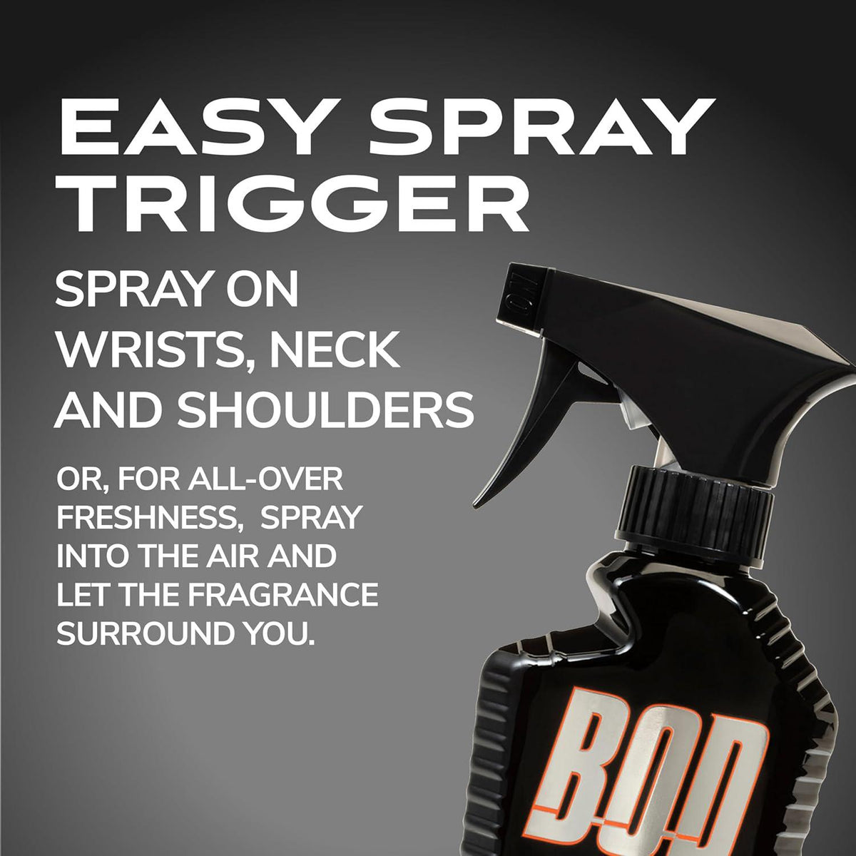 BOD Man Fragrance Body Spray, Black, 8 Fl Oz (Pack Of 2),