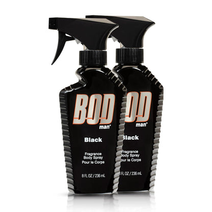 BOD Man Fragrance Body Spray, Black, 8 Fl Oz (Pack Of 2),